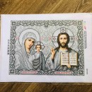 Ісус і Богоматір Казанська в сріблі